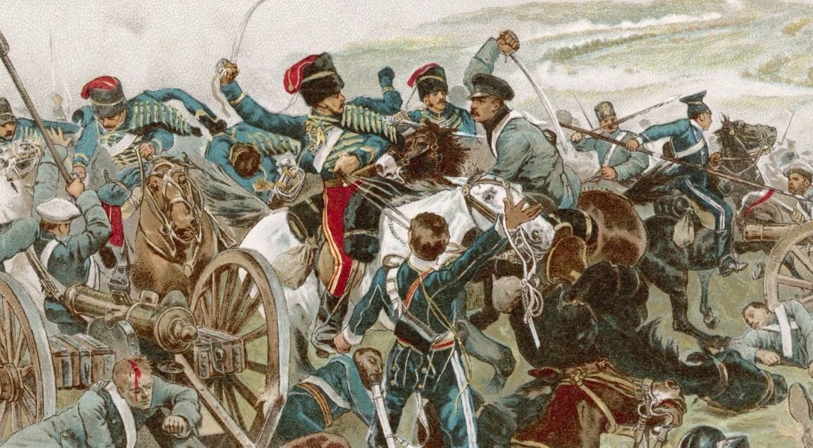 A Crimean War battle scene