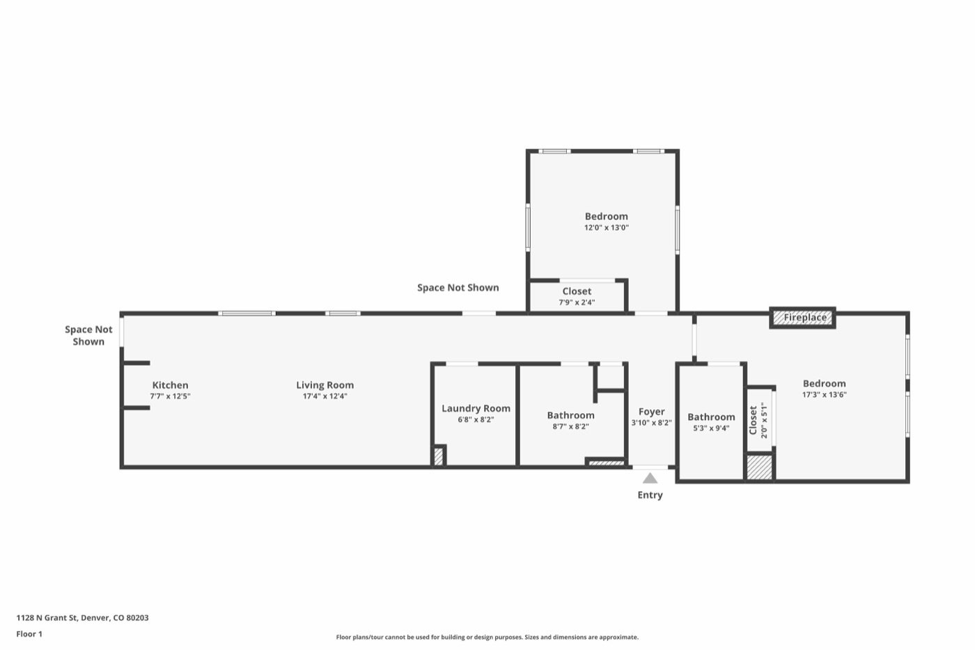 Peabody Whitehead Mansion, Unit 200 floor plan: Floor Plan